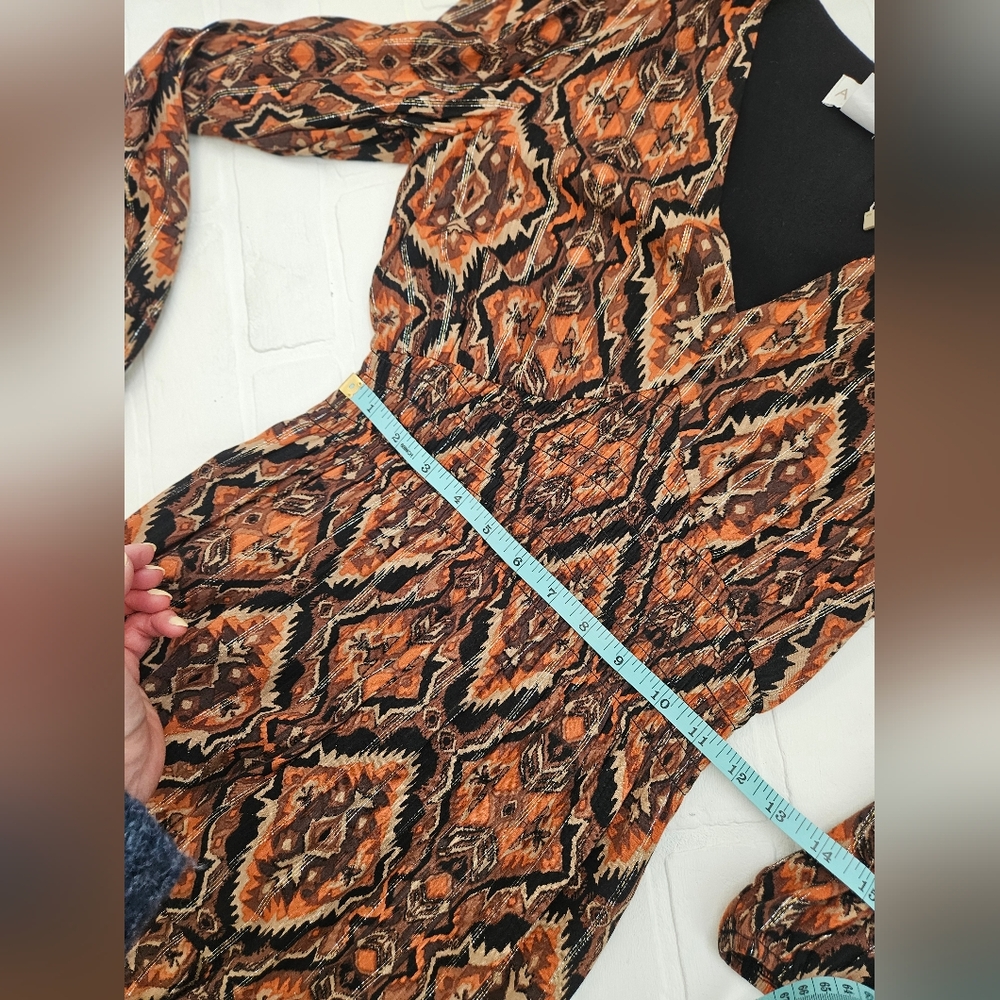 Ikat Dress With Metallic Thread - Picture 13 of 16